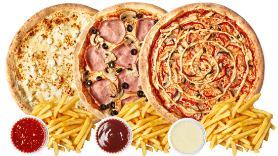 trei pizza combo